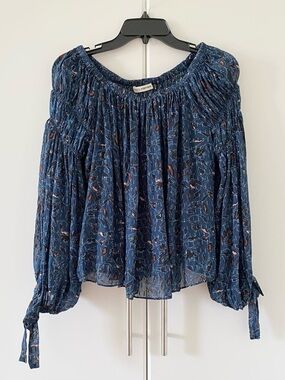 Ulla Johnson Farai Dusk Silk Blouse